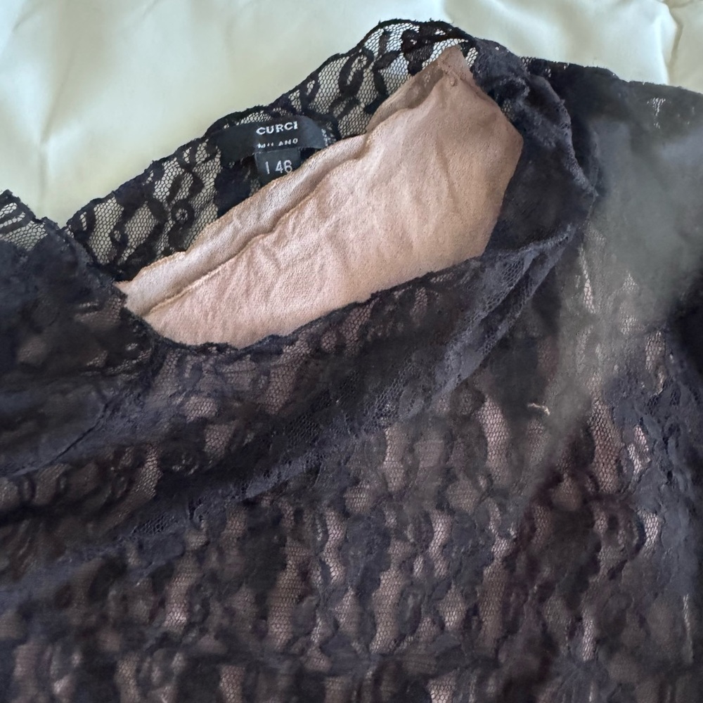 Black Lace Women's Intimate Top